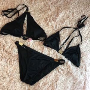 Black VS bikini. 2 tops, 1 bottom.